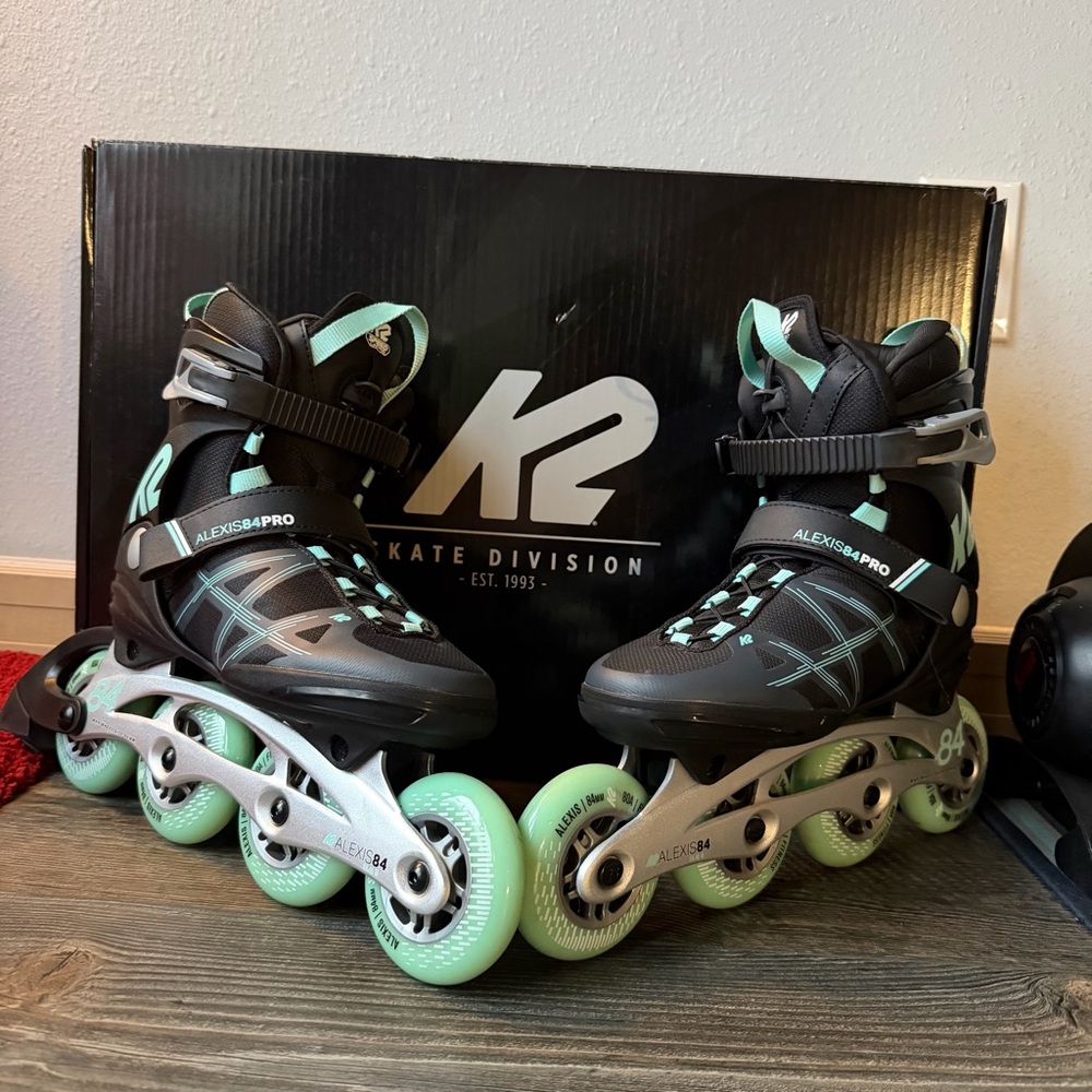 K2 Alexis 84 Pro Women's Inline Skates - Black and Mint